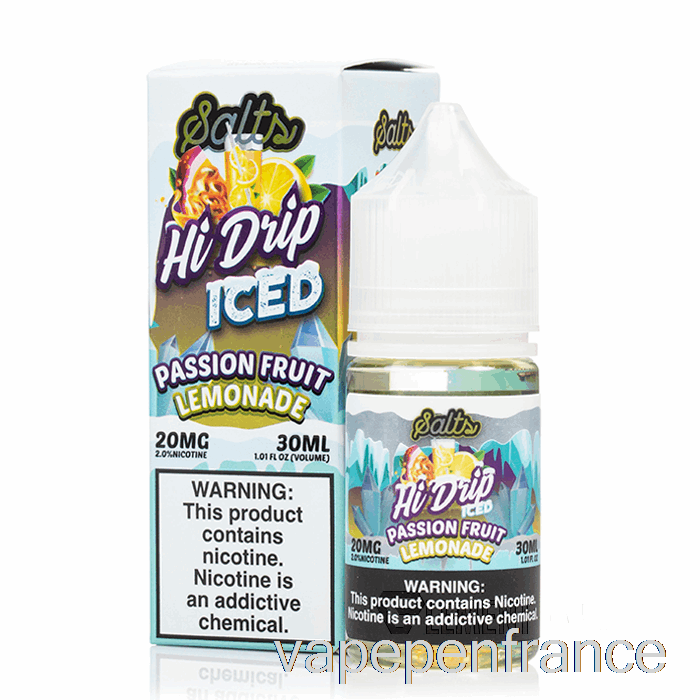 Glace à La Limonade Aux Fruits De La Passion - Sels Haute Goutte - 30 Ml 20 Mg Stylo Vape